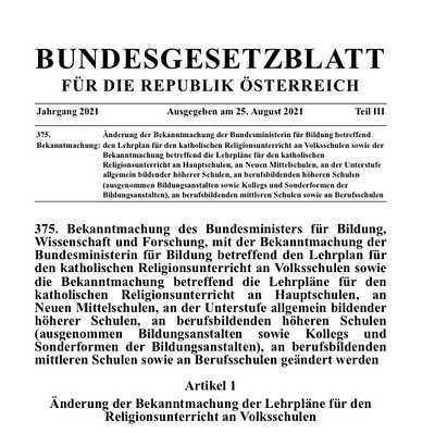 Der österreichische Lehrplan