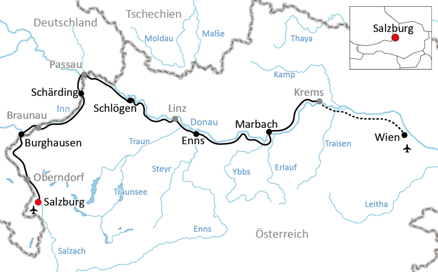 Die malerische Region Salzkammergut